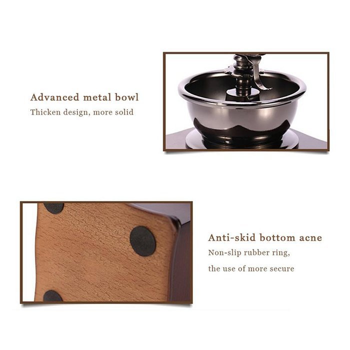 Solid Wood Handmade Coffee Machine, Vintage coffee grinder