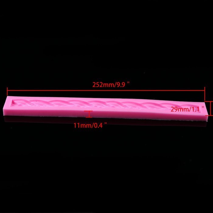 Whosee Style#4 3D Silicone Mold Fondant Cake Chocolate Decor Baking Mold Random Color N38