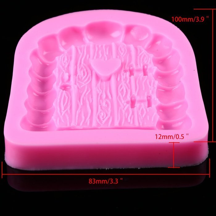Whosee Style#4 3D Silicone Mold Fondant Cake Chocolate Decor Baking Mold Random Color N39