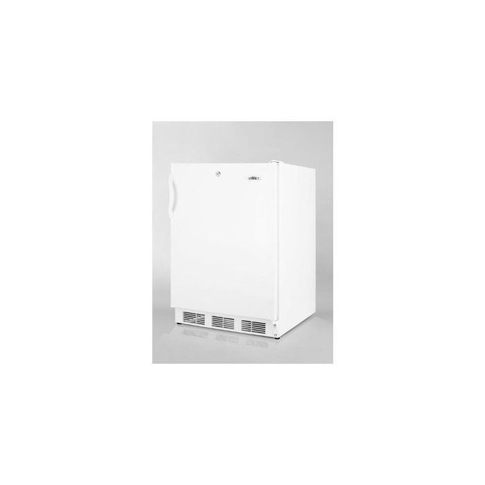 Summit AL650L 24" 5.1 Cu. Ft. Capacity Freestanding Refrigerator-Freezer with Lock Dual Evaporator Cooling Cycle... N2