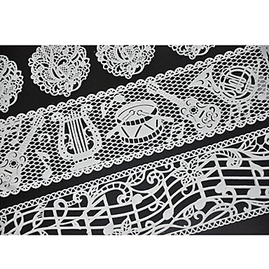 Sher FOUR-C Cake Supplies Lace Silicone Mold Embossing Mat for Cake Lace,Baking Pad Lace Mat Decorating Tools... N3