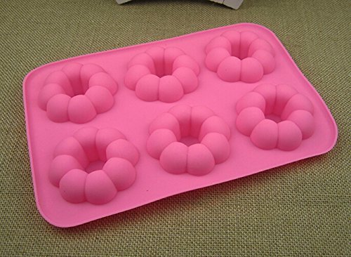 HSE Silicone baking mold with a microwave oven flower shape Donuts