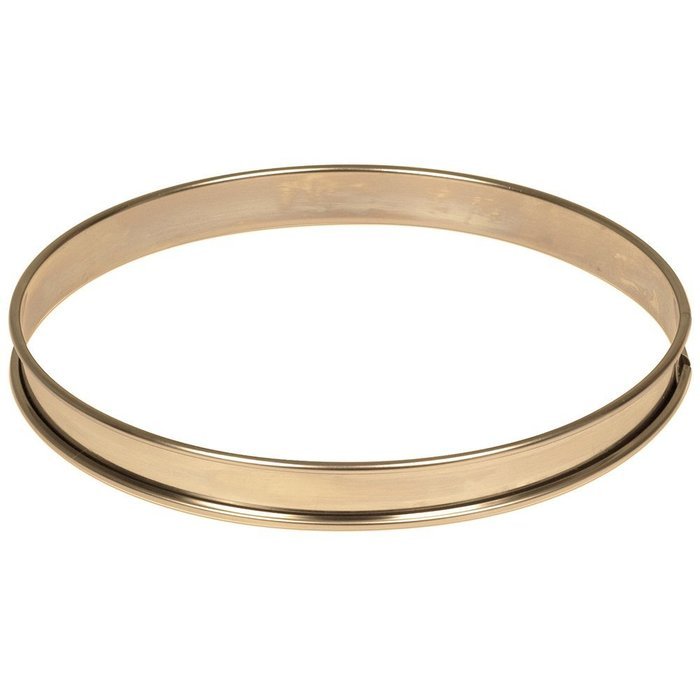 Matfer Bourgeat 371615 Plain Stainless Steel Tart Ring, 9.5" Diameter
