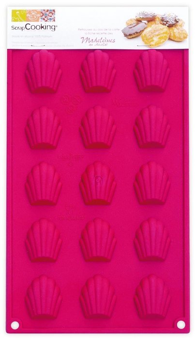 ScrapCooking Silicone Madelines Mold, Mini