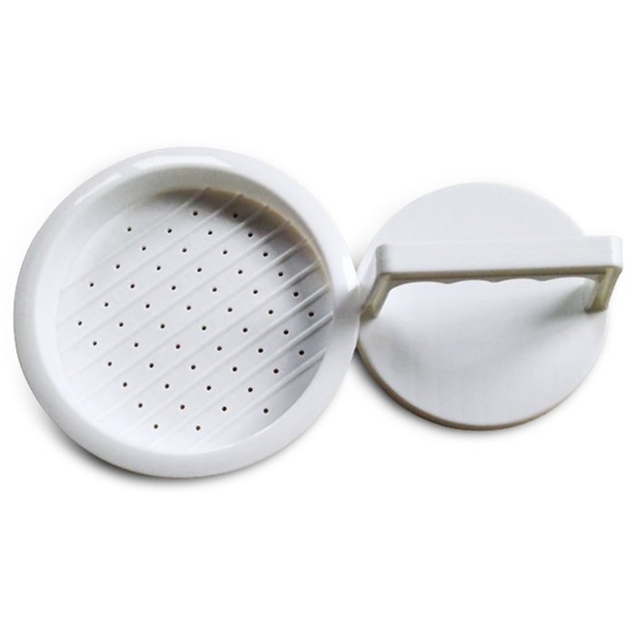 Aprince Burger Press, Hamburger Patty Maker, Hamburger Presser (White - Square Plastic) N21