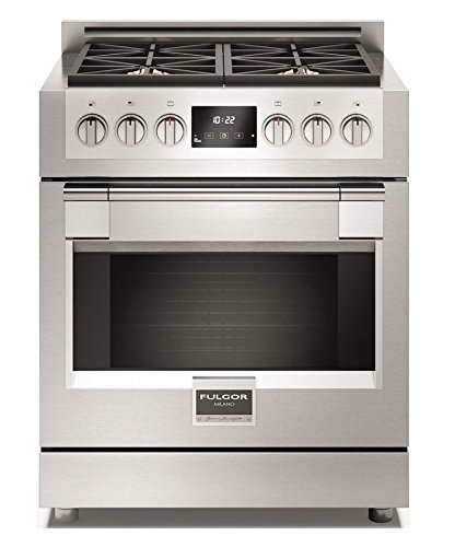 Fulgor Milano F6PGR304S1 Sofia 30" Full Gas Professional Range, Stainless Steel N2