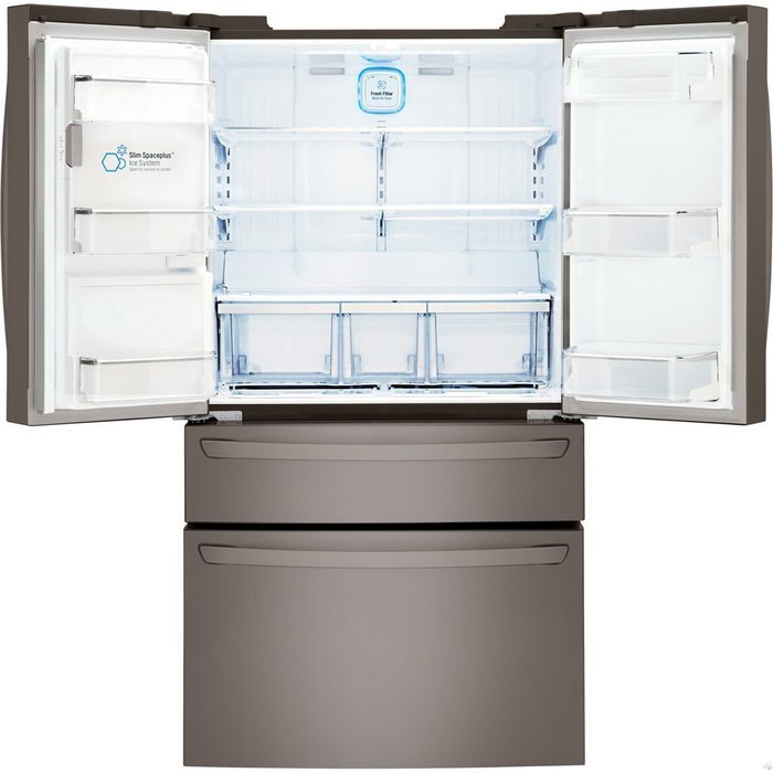 LG Black Diamond Series Counter-Depth French Door 36-Inch Refrigerator (LMXC23746D) N2
