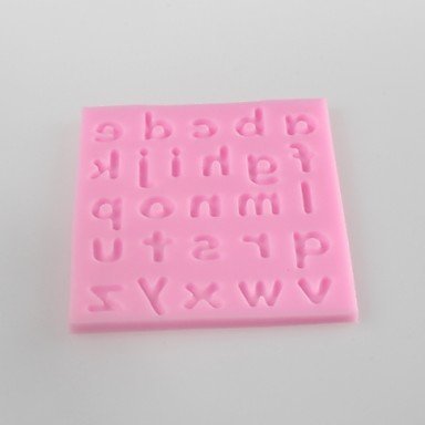 Sher Lowercase Letters Shaped Fondant Cake Chocolate Silicone Mold, Decoration Tools Bakeware N6