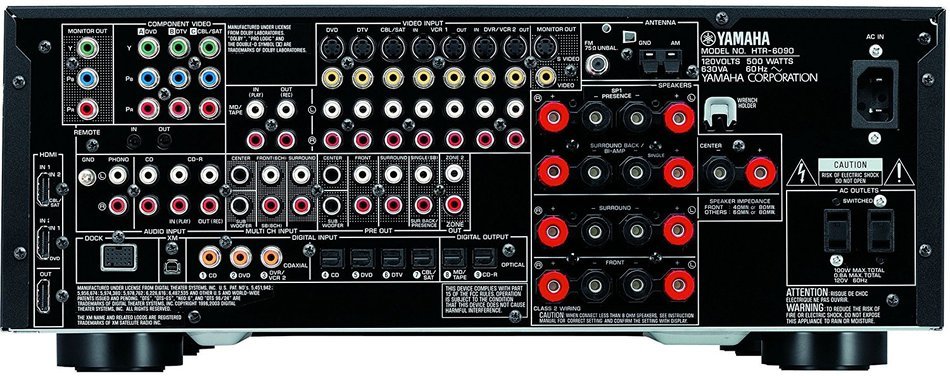 Yamaha HTR-6090BL 7.1-Channel Digital Home Theater Receiver (Discontinued by Manufacturer) N2