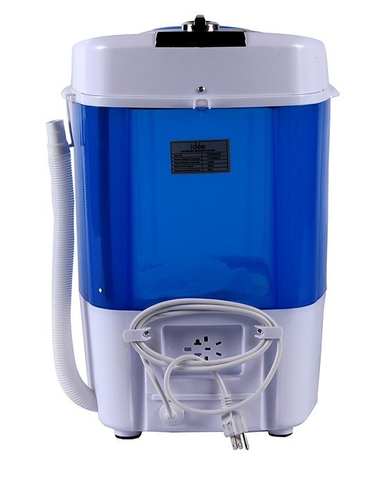 id&eacute;e HCWM01WE Portable Single Tub 5.5 lb Capacity Semi-Automatic Mini Washer, Blue/White N3