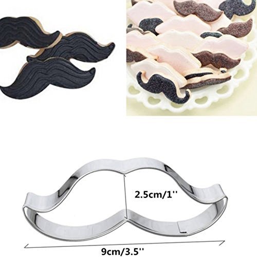 Genenic Cute Pastry Biscuit Mould Cutter Cookie Mustache N6
