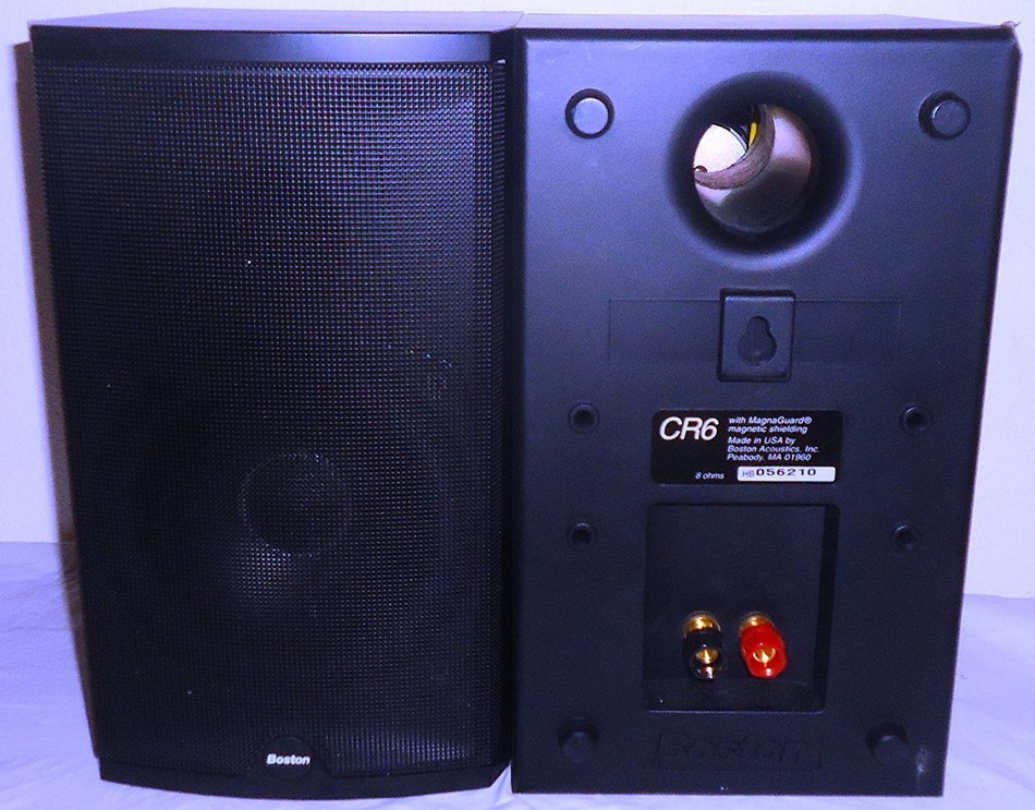 Boston Acoustics CR6 2 Way 2 Driver Max 100 Watt Bookshelf Speakers N3