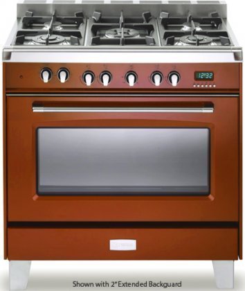 Verona VCLFSGG365R 36" Classic Gas Range in Gloss Red