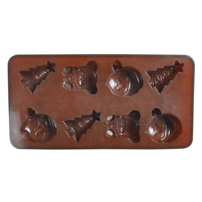 Silicone Chocolate Mold Christmas Ice Cube Tray N2