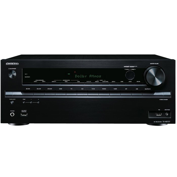 Onkyo TX-NR737 | 7.2 Channel 110W/Channel Dolby Atmos Network AV Receiver N4