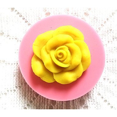 Y&XL&H Bakeware Silicone Rose Baking Molds for Fondant Candy Chocolate Cake (Random Colors) N2