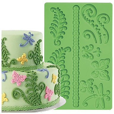 Sher Fern Fondant and Gum Paste Mold DIY Butterfly Silicone Embossing Mat