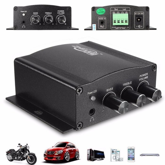 ELEGIANT 30W + 30W High Power Enthusiast Desktops Pure Digital Hi-Fi Stereo Amplifier for Car Home Motorcycle... N7