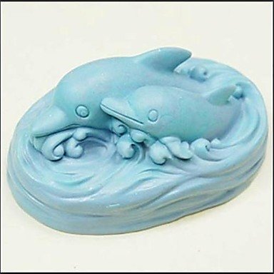 Y&XL&H Dolphin Shaped Bake Mold, W8.6cm x L5.6cm x H4.2cm