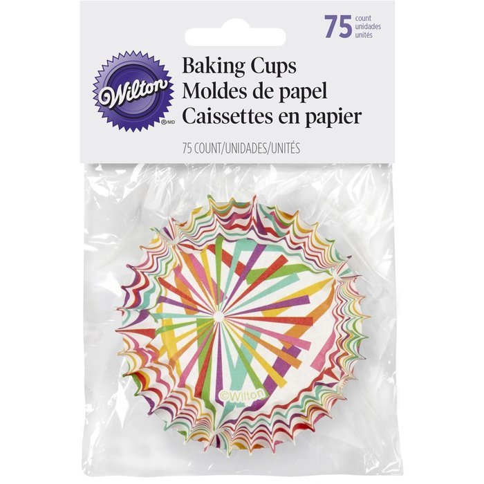 Wilton 415-8759 75 Count Starburst Cupcake Liners N2
