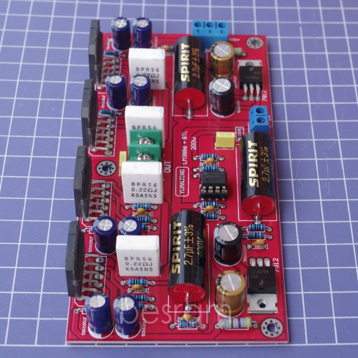 LM3886* 4+NE5532 BTL Audio power amplifier board parallel BTL 200W N2