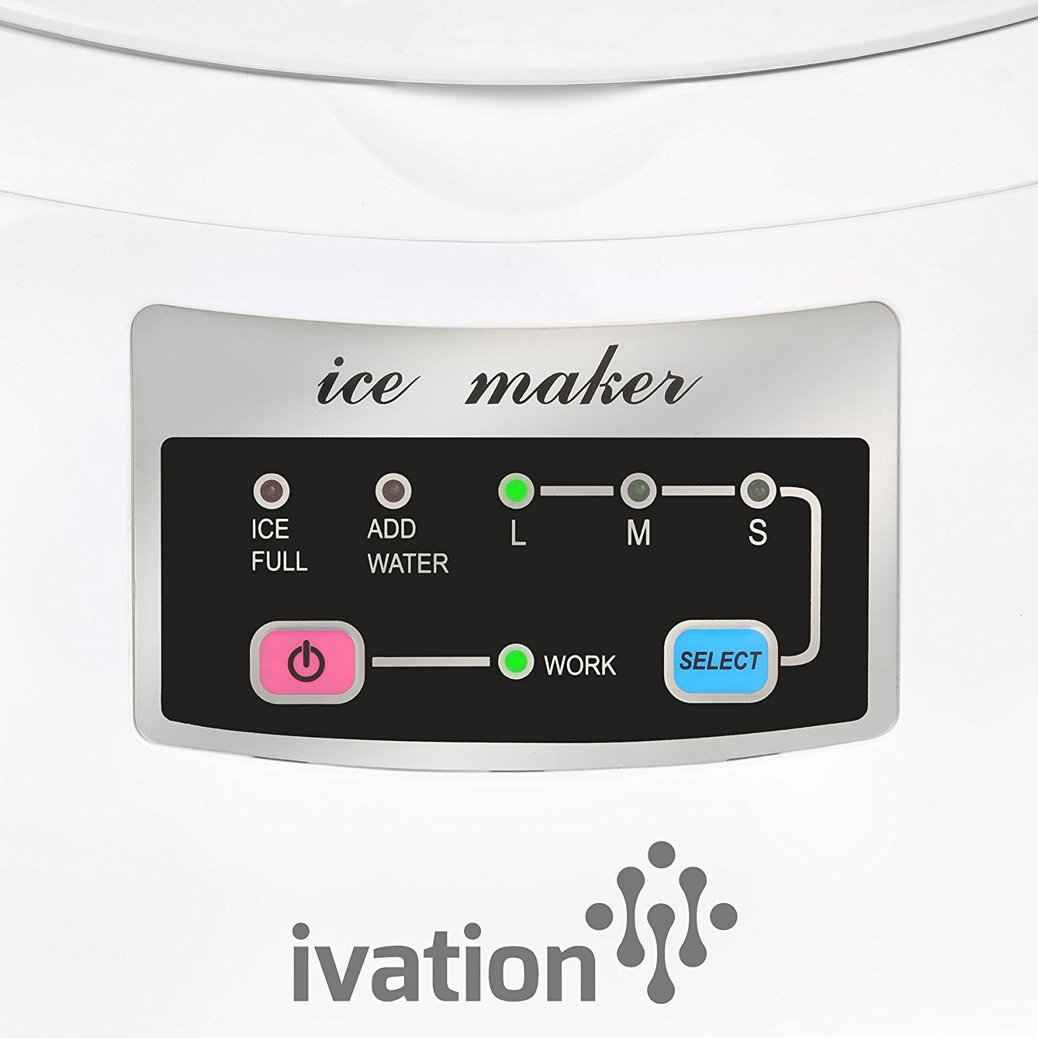 Ivation portable high capacity countertop ice maker 2 8 liter water