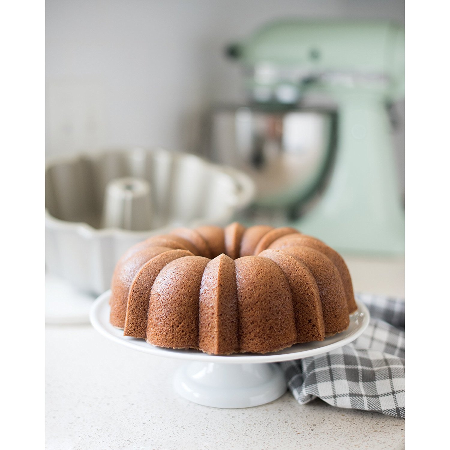 Teglia Per Torte Angel Food Nordic Ware - Alluminio Pressofuso, Antiaderente, Capacit&agrave; 16 Tazze