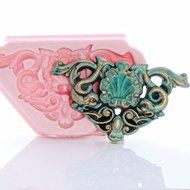 Shell Nautical Filigree Scroll Work Silicone Mold Food Safe Fondant, Gum Paste, Resin, Polymer Clay, Craft, Jewelry... N7