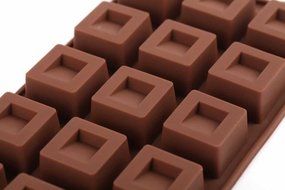 Home Value Non-stick Silicone Square Chocolate Candy Pastry Making Mold Ice Cube Tray, Set of 2 (CHOCMOLDC1097) N4