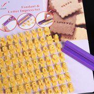 Letter and Number Impress DIY Mold Stamper Tools Biscuit Cake Fondant Decorating N2
