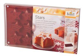 Birkmann Silicone Small Stars Mold Red, 15 Cavity