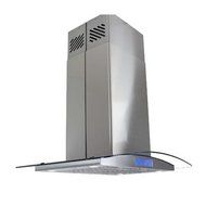 AKDY 36'' 400 CFM Convertible Island Range Hood N12