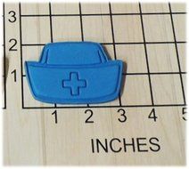 Midwife Hospital Nurse Cap/Hat Cookie Cutter and Stamp #1235 N2