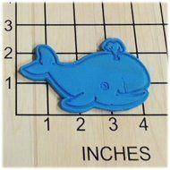 Kids Whale Shaped Fondant Cookie Cutter and Stamp #1400