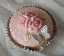 Cup Cake Top Three Rosebuds Mold by Karen Davies