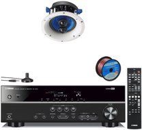 Yamaha 3D-Ready 5.1-Channel 500 Watts Digital Home Theater Audio Video Receiver with 4K pass-through, HD Audio... N22