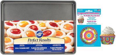 Color Burst Cupcake Creations Baking Cups &amp; Pan Set, W0109-90432
