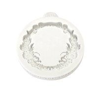 Miniature Frames - Floral Circle Embellishment Cake Mold N2