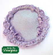 Miniature Frames - Floral Circle Embellishment Cake Mold N3