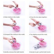 Fangfang 1 PCS DIY Aluminum Bath Bomb Cake Pan Mold Sphere Ellipsoid Cake Mold (2.21inch)