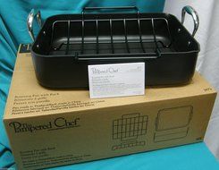 The Pampered Chef Roasting Pan with Rack N2
