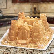 ANPHSIN Creative DIY Silicone Cake Mold-Single Cavity Castle Shape Bakeware Collection Cake Pan-Green N10