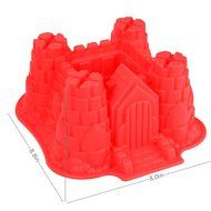 ANPHSIN Creative DIY Silicone Cake Mold-Single Cavity Castle Shape Bakeware Collection Cake Pan-Green N11