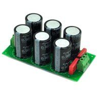 Electronics-Salon 1PCS Capacitor Filter Bare PCB, Support 6pcs D35mm Electrolytic Capacitors. N6