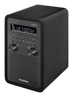 Sangean All in One Bluetooth AM/FM Dual Alarm Clock Radio with Large Easy to Read Backlit LCD Display N3