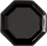 Carlisle 888603 Acrylic Octagon Bowl, 1.4 qt. Capacity, 7.13 x 2.87", Black (Case of 4) N3