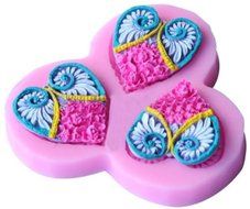 Baking Mold Animal Square 3D Mini Shape Dog Faces 7 Cavity Pink Silicone Mold for Fondant Gum Paste Chocolate... N9