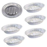 Disposable Aluminum Foil Turkey Roasting Pans, Oval Shape, Pack of 6 Extra Large