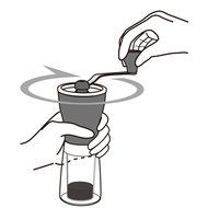 Hario MSS-1B Mini Coffee Mill Slim Grinder N6