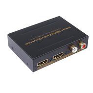 2 Port HDMI Audio Converter ,HDMI Audio Extractor Splitter 2 Port HDMI Splitter 1 in 2 out (1X HDMI input and... N5